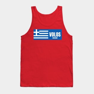 Volos City with Greek Flag Tank Top